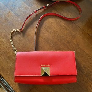 Red Michael Kors cross body